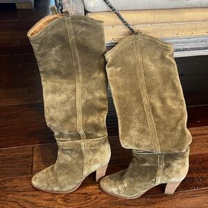 Isabel Marant Suede Slouch Boots